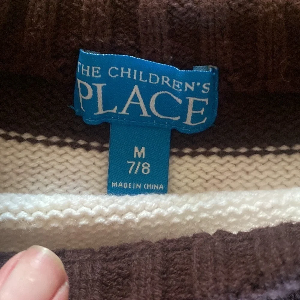 The Children’s Place Striped Sweater and Scarf M 7/8